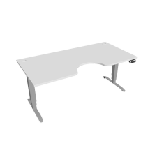  Hobis Motion Ergo elektromosan állítható magasságú íróasztal - 3M szegmensű, memória vezérléssel Szélesség: 180 cm, Szerkezet színe: szürke RAL 9006, Asztallap színe: fehér íróasztal