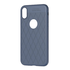Hoco ADMIRE szilikon telefonvédő (ultravékony, 0.8mm, lyukacsos, rombusz, logó kivágás) SÖTÉTKÉK tok és táska