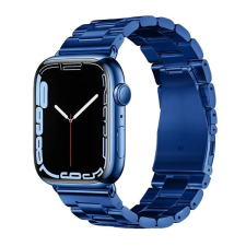 Hoco Apple Watch 1-6, SE, SE (2022) (38 / 40 mm) / Watch 7-8 (41 mm), fém pótszíj, Hoco WA10, sötétkék okosóra kellék