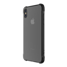 Hoco ARMOR szilikon telefonvédő (közepesen ütésálló, légpárnás sarok, átlátszó hátlap) SZÜRKE [Apple iPhone XS 5.8] tok és táska