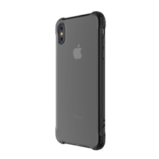 Hoco ARMOR szilikon telefonvédő (közepesen ütésálló, légpárnás sarok, átlátszó hátlap) SZÜRKE [Apple iPhone XS Max 6.5] tok és táska