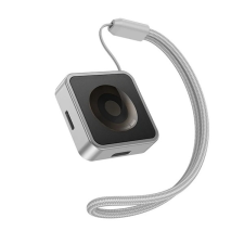 Hoco asztali töltő (2.5W, wireless, Apple Watch töltő) EZÜST Apple Watch Series 5 44mm, Watch Series 5 40mm, Watch Series 4 44mm okosóra kellék