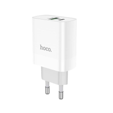 Hoco C80A hálózati töltő adapter PD20W / QC3.0 fehér (126522) mobiltelefon kellék