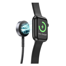  Hoco CW54 wireless töltő 2in1, ( Apple Watch + töltőkábel ) fekete okosóra kellék