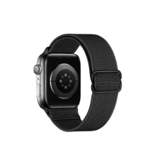 Hoco Fonott nylon óraszíj Apple Watch 38/40/41 mm Hoco WA04 Fashion fekete okosóra kellék