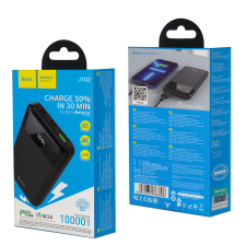Hoco J102 Cool figure Power Bank 10000mAh - Fekete power bank