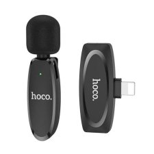 Hoco L15 Lightning csiptetős Bluetooth mikrofon fekete mikrofon