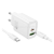 Hoco N63 hálózati töltő USB+Type-C aljzat (30W, PD gyorstöltő 3.0 + Type-C kábel) FEHÉR (HOCO_N63_USB_TYPEC_TYPEC_W)