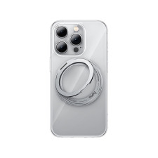 Hoco TPU átlátszó Magsafe telefontok kihajtható, forgatható telefontartó gyűrűvel iPhone 15 Plus 6.7 col Hoco AS1 Rotating tok és táska