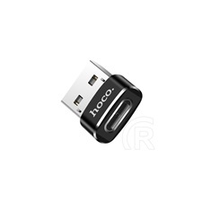 Hoco UA6 USB A - C adapter (fekete) kábel és adapter