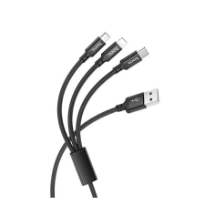 Hoco X14 adatátviteli kábel és töltő (USB - lightning 8pin / Type-C / microUSB, gyorstöltés támog... kábel és adapter