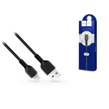 Hoco X20 USB apa - Lightning apa Töltő- és adatkábel 1m - Fekete kábel és adapter