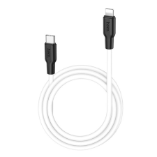 Hoco X21 adatkábel és töltő (Type-C - lightning 8pin, 3A, 20W, PD gyorstöltés támogatás, 100W) FEHÉR Apple IPAD 2, Apple iPhone 5, Apple iPhone 5S, Apple iPhone 5C, Apple IPAD mini 2 , Apple tablet kellék