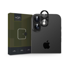 Hofi FullCam Pro+ kameralencse védőüveg + alu kameravédő - Apple iPhone 16/16 Plus - fekete mobiltelefon kellék