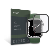 Hofi Hybrid Glass üveg képernyővédő fólia - Apple Watch Series 7 (45 mm) - black okosóra kellék