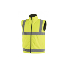 Högert HÖGERT HT5K245-3XL REMS figyelmeztető mellény sárga 3XL (58) munkaruha
