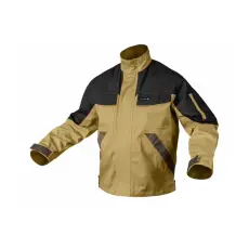Högert HÖGERT HT5K282-1-2XL EDGAR II védőkabát sötét bézs 2XL, 270g/m2, erősítések Oxford 600D, Öko-Tex szabvány 100, kaki