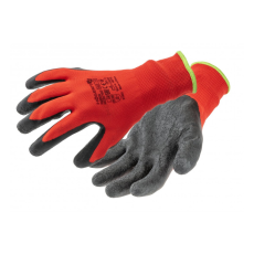 Högert HÖGERT HT5K750-9 RODER latex bevonatú védőkesztyű piros/fekete 9
