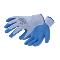 Högert HÖGERT HT5K753-11 DILL latex bevonatú védőkesztyű szürke/kék (12 pár/csomag) 11