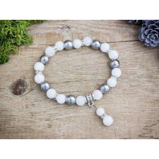 Hógolyó vegyes ásvány karkötő karkötő
