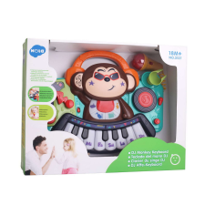 HOLA BABY PIANINA BABY MAJOM DJ FÉNYEKKEL HANGOKKAL ÉS MIKROFONNAL játékhangszer