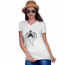  Hold állások - Női V Nyakú Póló női póló