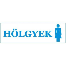  Hölgyek - öntapadó, 250*80mm információs tábla, állvány