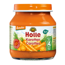 Holle Bio bébiétel, Sárgarépa, 125g (4 hónapos kortól) bébiétel