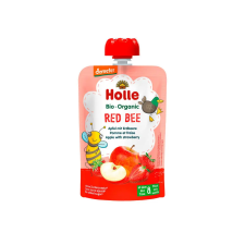 Holle Red Bee - tasakos gyümölcspüré gluténmentes, demeter - bio - 100g üdítő, ásványviz, gyümölcslé