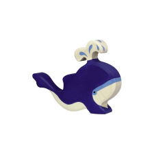  HOLZTIGER - bálna, kék játékfigura