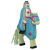 Holztiger Fa játék figurák - lovag, kék, lovagló, ló nélkül