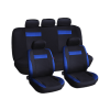 HOMASITA Anma 9 részes univerzális üléshuzat szett, fekete-kék