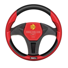 HOMASITA Momo Tuning kormányvédő 38-39cm fekete - piros (30SWC016BR) (30SWC016BR) kormányvédő
