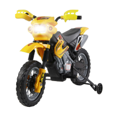 HomCom Elektromos motorkerékpár, 102x53x66 cm, +5 év, sárga-fekete elektromos járgány