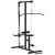HomCom Fitness állomás, Homcom, acél/PVC, pad és állítható kábel, 107 x 120 x 190 cm, fekete