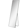HomCom Függőleges Fém Tükör, 50x2x161.5 cm, Fekete