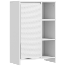 HomCom Fürdőszobaszekrény – Fehér, 53×30×80 cm, Polcokkal és Ajtóval fürdőszoba bútor