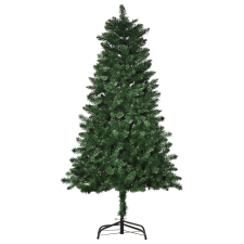 HomCom Karácsonyfa, Homcom, Mesterséges, PVC, Acél tartó, 150 cm, 454 ág, Zöld műfenyő