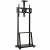 HomCom Mobil TV-állvány 32-75 hüvelykes tévékhez, VESA maximum 400x600, 70 x 43 x 192 cm, fekete