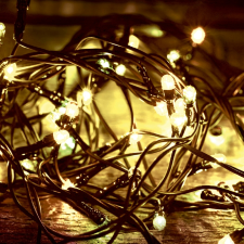 Home by Somogyi LED-es fényfüzér, 100LED, 8pr., melegfehér, kültéri kültéri izzósor
