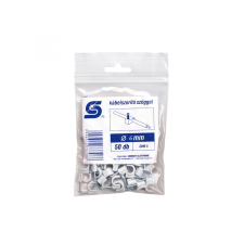  Home CHR 6 kábelbilincs szöggel, 6mm, 50 db, kerek vezetékhez villanyszerelés
