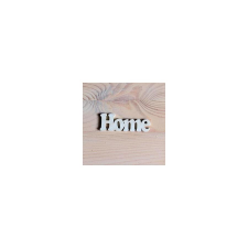 Home felirat, fehér. Mérete: 7x2,5 cm dekorációs kellék
