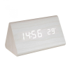 Home Home OC 07 digitális LED ébresztőóra, tapsra aktiválható fehér kijelző, dátum és hőmérséklet kijelzés, ébresztés, elemes tápellátás