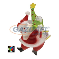 Home KID 323 LED-es ablakdísz, Mikulás, színváltó fényű, 7x11 cm világítás