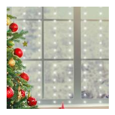 Home Micro LED távirányítós fényfüggöny (MLF 200/WH) karácsonyfa izzósor
