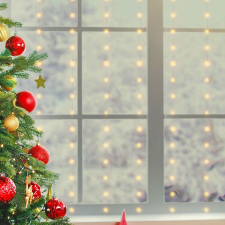 Home MLF 200/WW Micro LED-es távirányítós fényfüggöny karácsonyfa izzósor