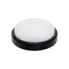  HOME RCC18LEDBK LED-es fali/mennyezeti lámpa, kör alakú, fekete, 18 W, 4000K, 1200 lumen, IP54, kül-