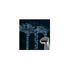 Home SLC100WH szolár fényfüzér, 100db hidegfehér LED, 7m hosszúság, zöld vezeték, kültéri kivitel kültéri világítás