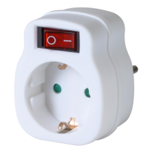 Home SOMOGYI Hálózati aljzat, kapcsolós, 16A, IP20, 3500W NVK 1/WH villanyszerelés