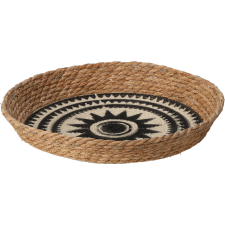 Home&Styling Collection Tálalókosár Home&Styling Collection, rattan, 40x6 cm, barna/fekete papírárú, csomagoló és tárolóeszköz
